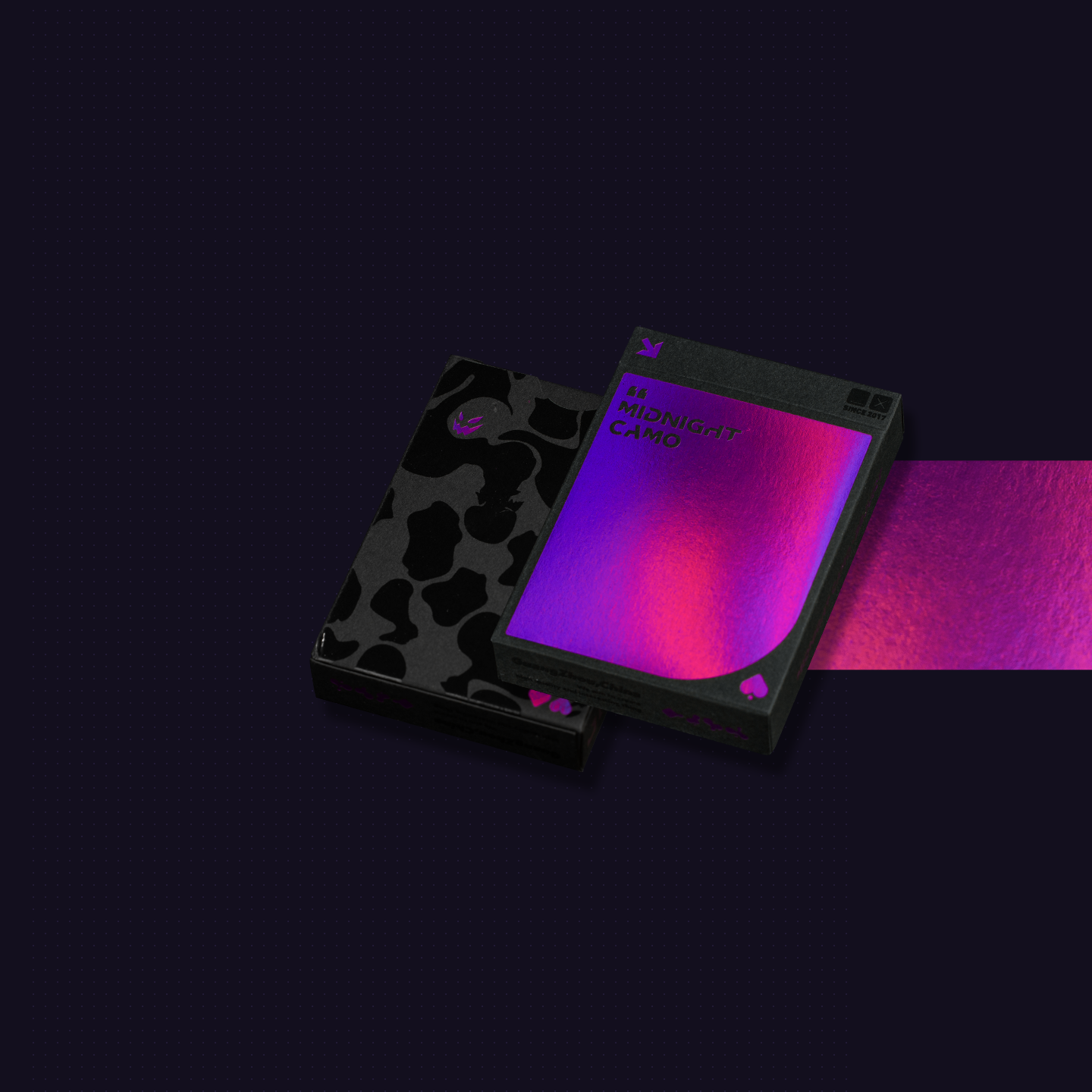 MIDNIGHT CAMO PLAYING CARDS  -Midnight Clear-5 SET