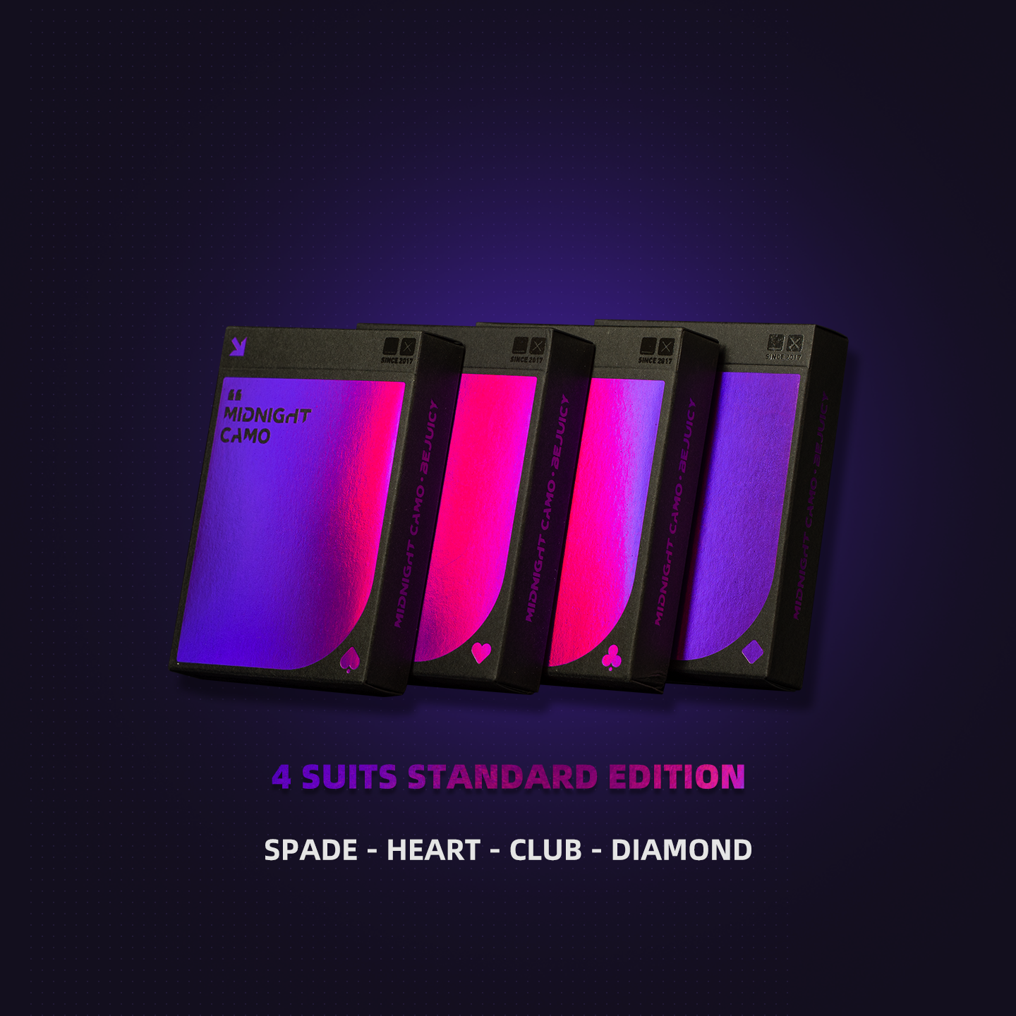 MIDNIGHT CAMO PLAYING CARDS  -Midnight Clear-5 SET